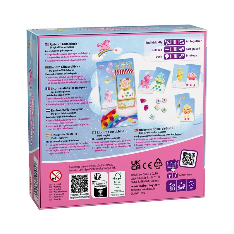 Unicornio Destello – Dados Mágicos · Haba