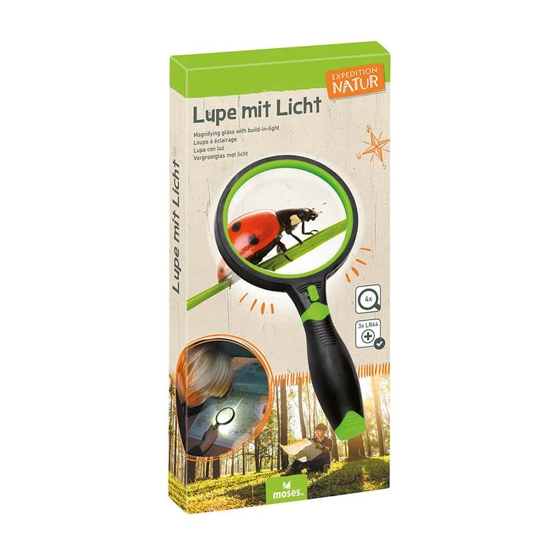 Lupa con luz · Moses