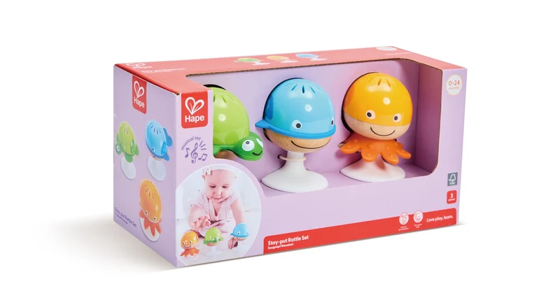Juego de Sonajeros con Ventosa · Hape