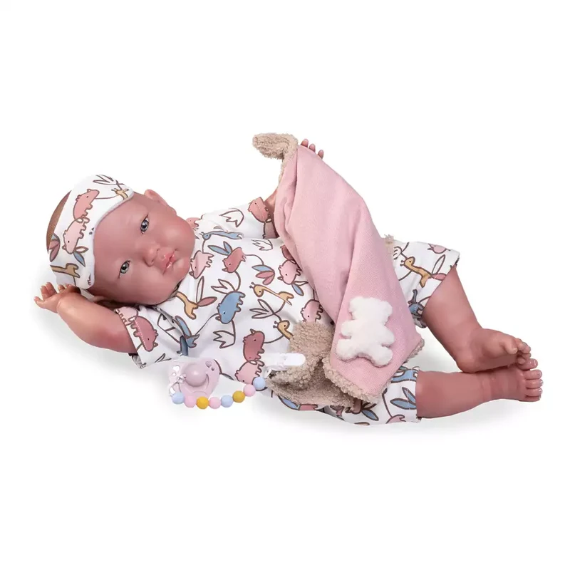 Muñecas Antonio Juan Alejandra Mi primer Reborn Pijama con Antifaz