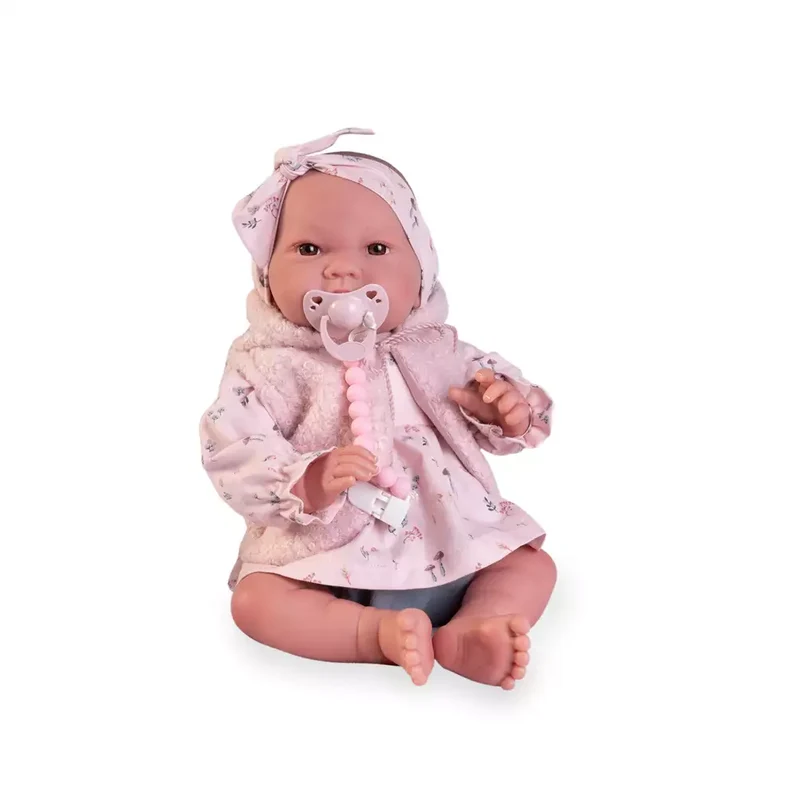 Sweet Reborn Nica con chaleco y lazo- Muñecas Antonio Juan