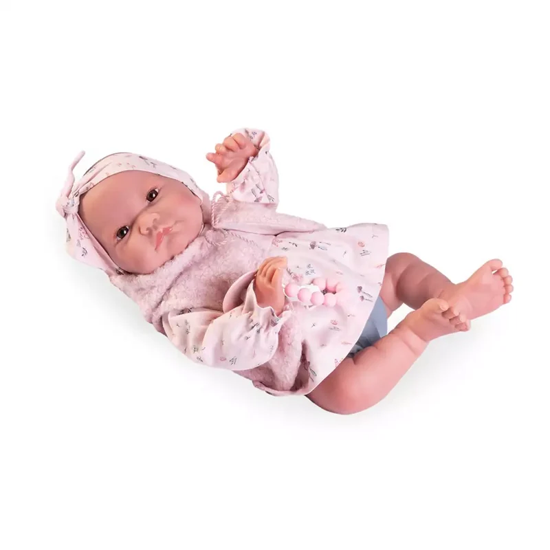 Sweet Reborn Nica con chaleco y lazo- Muñecas Antonio Juan