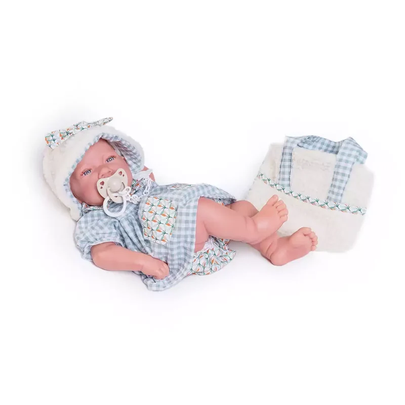Muñecas Antonio Juan Recién Nacida con Bolsito de Borreguillo 42 cm