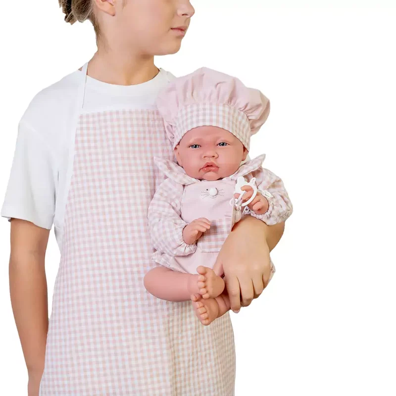 Muñecas Antonio Juan Recién Nacida Cocinera con Delantal 42 cm