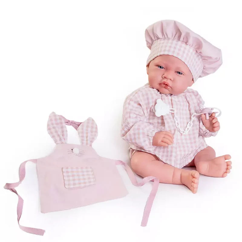 Muñecas Antonio Juan Recién Nacida Cocinera con Delantal 42 cm