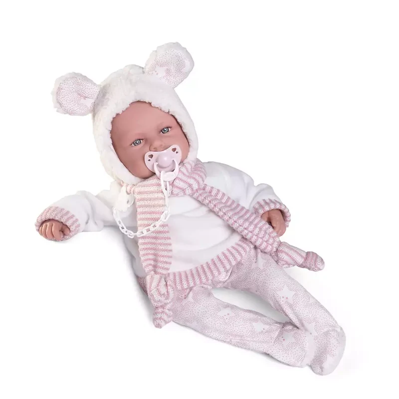 Muñecas Antonio Juan Babydoo Palabritas con Capota y Sonido 50 cm