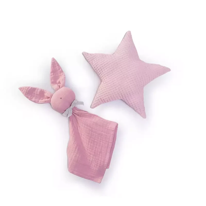 Muñecas Antonio Juan Recién Nacida con Dou Dou Conejito y Cojín Estrella