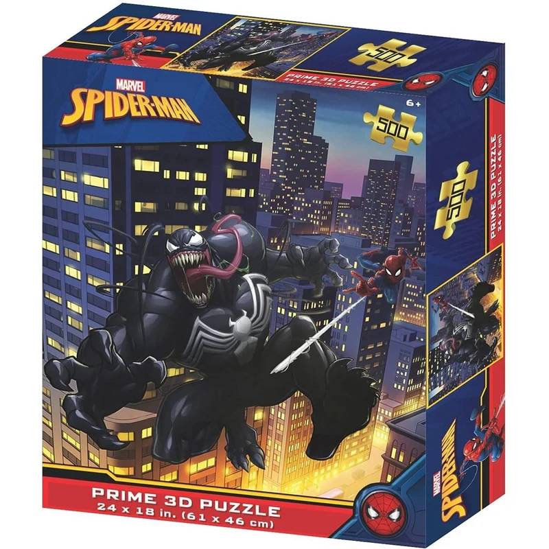 Puzzle Lenticular Spiderman Vs Venom - Marvel 500pzs
