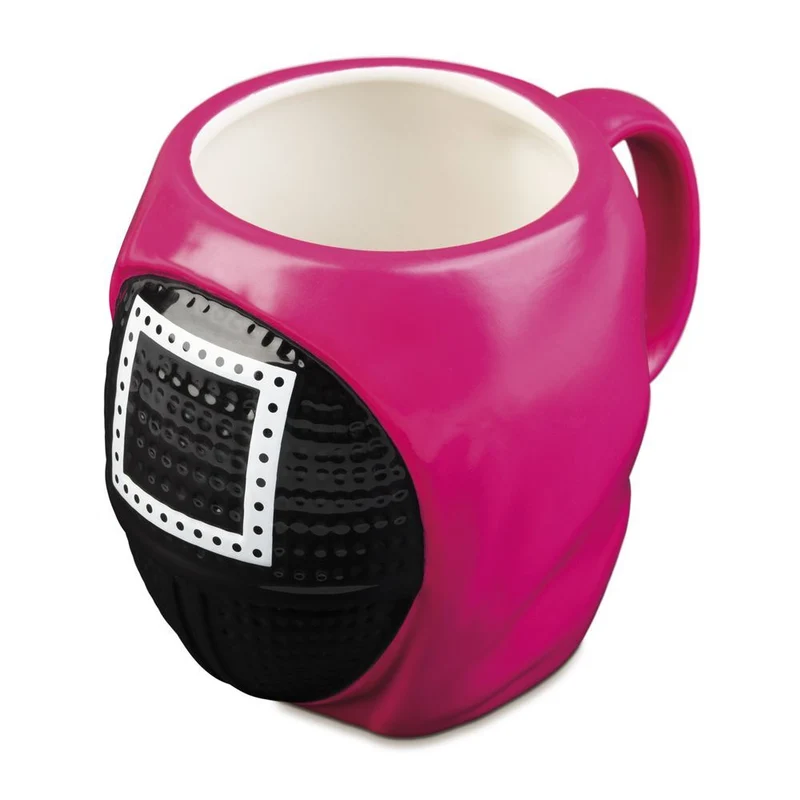 Taza 3D Mascara Cuadrado - El Juego del Calamar 500ml