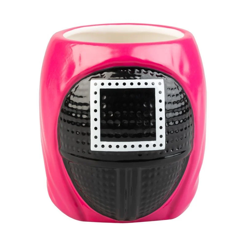 Taza 3D Mascara Cuadrado - El Juego del Calamar 500ml
