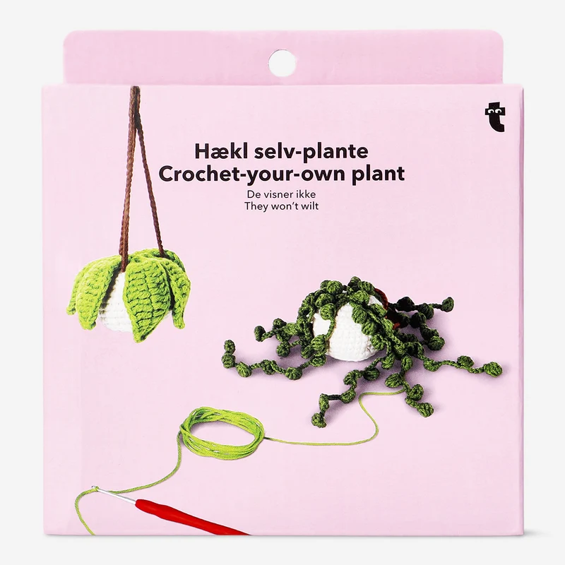 DIY crochet hanging plants kit