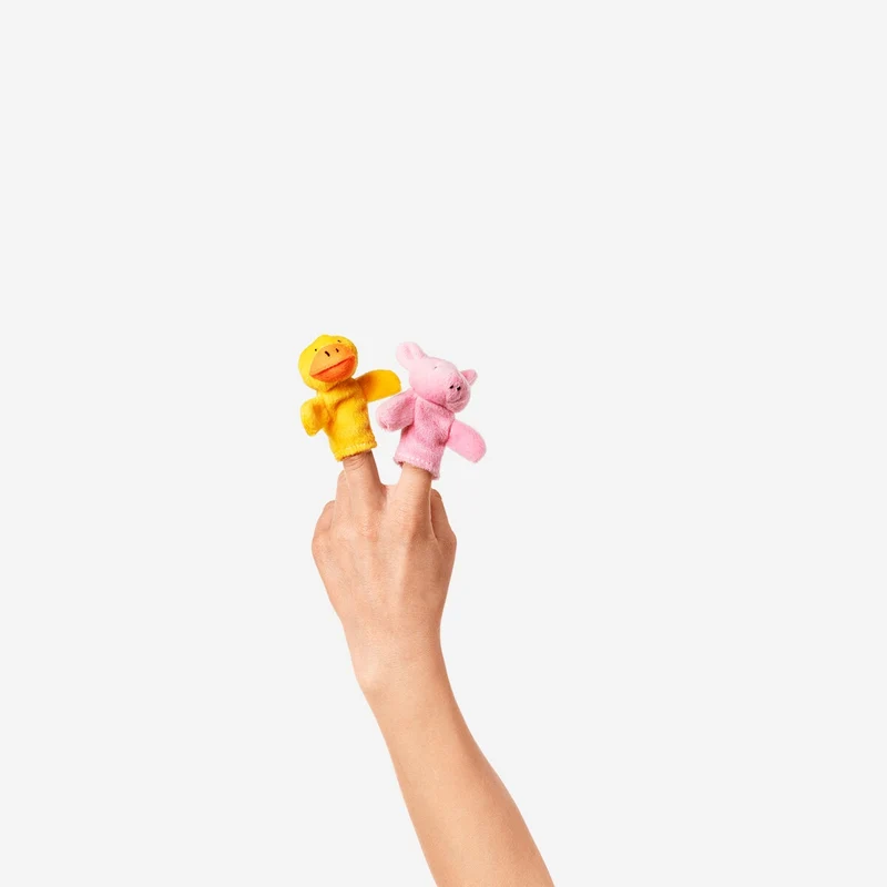 Farm animals finger puppets - 5 pcs