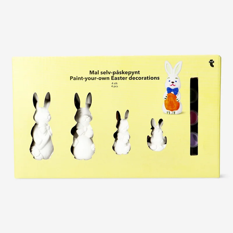 DIY Easter bunny family decorations