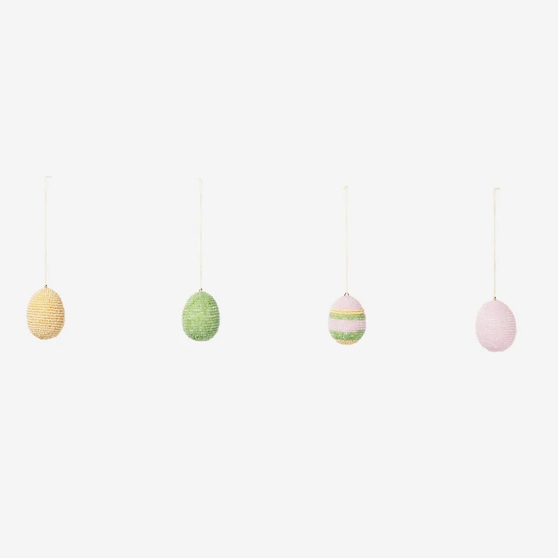 DIY Easter eggs with glass beads