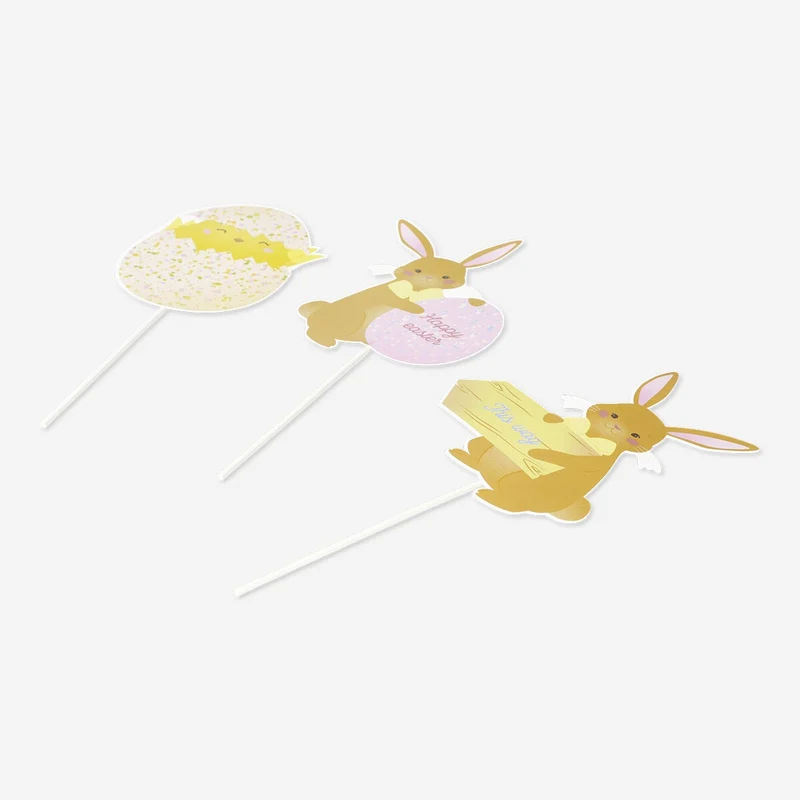 Easter signs for egg hunt - 16 pcs