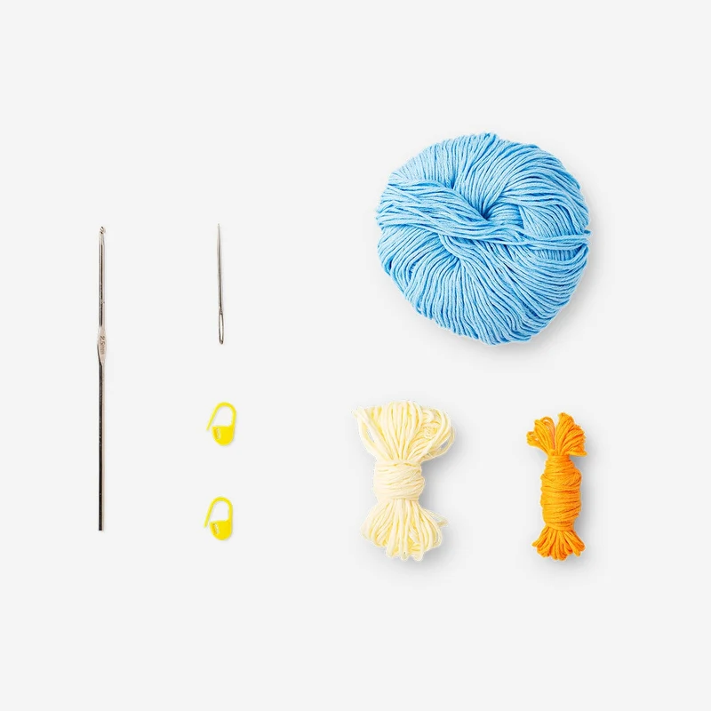 DIY crochet pouch for tote bag