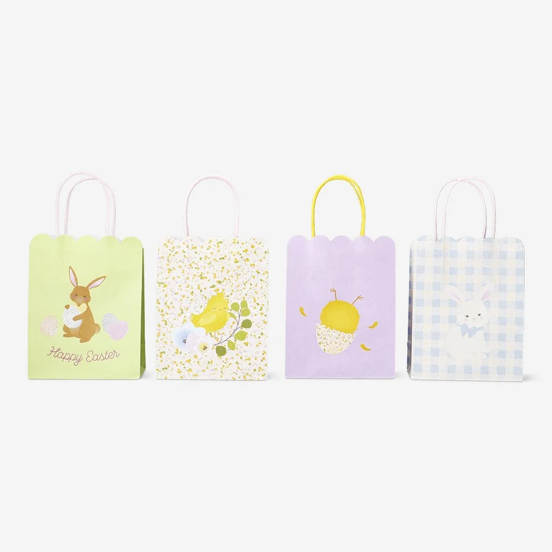 Gift bags with scalloped edges - 4 pcs