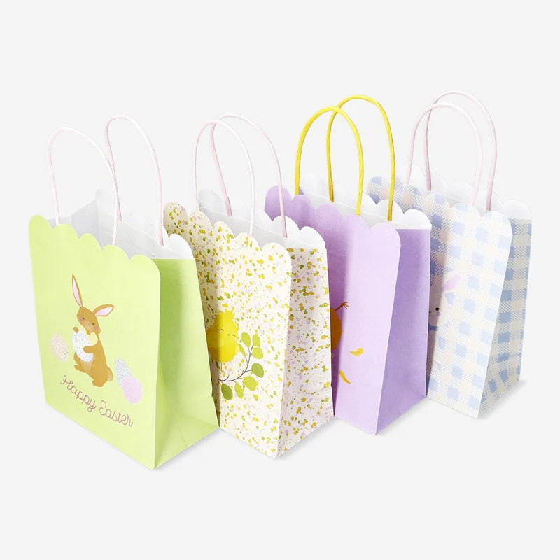 Gift bags with scalloped edges - 4 pcs