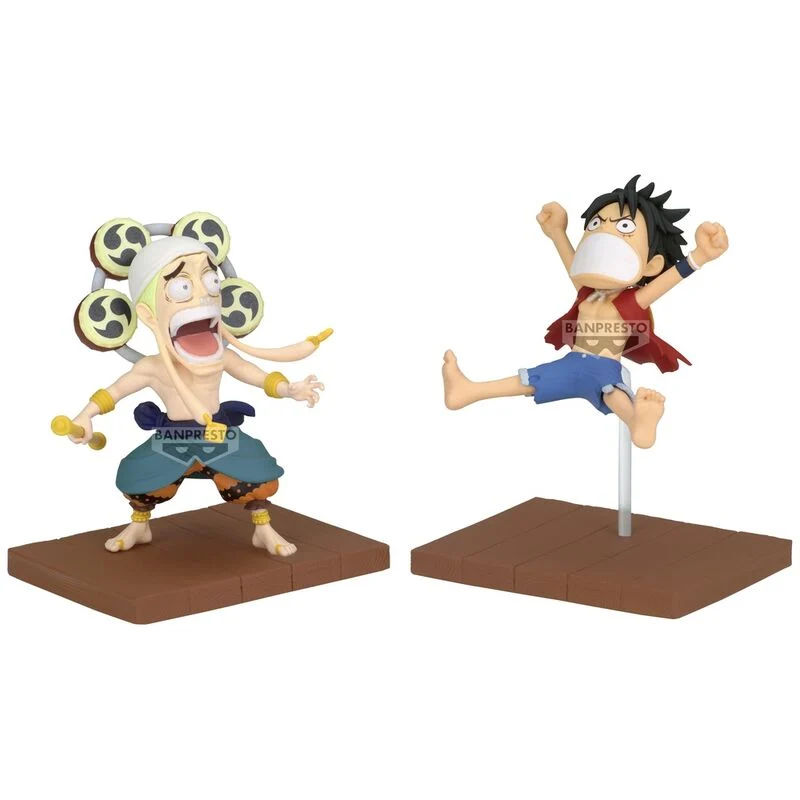 Figura Luffy y Enel - One Piece WCL Stories 8cm