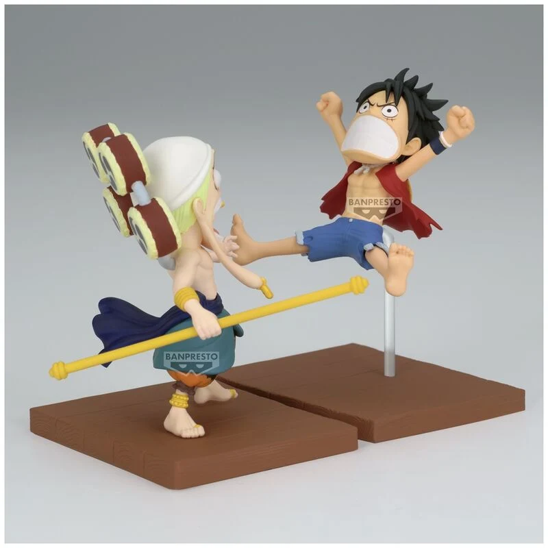 Figura Luffy y Enel - One Piece WCL Stories 8cm