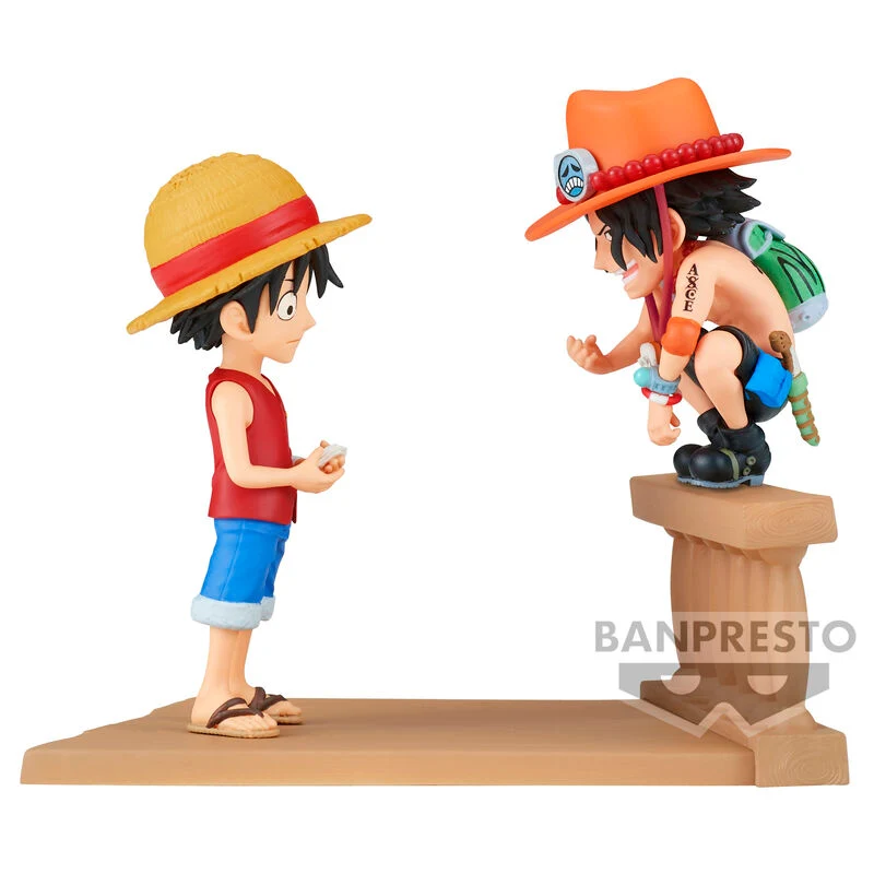 Figura Luffy y Portgas D. Ace - One Piece WCL Stories 8cm