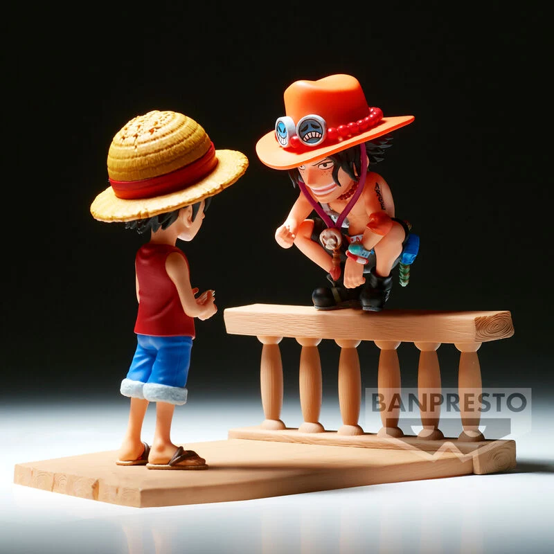 Figura Luffy y Portgas D. Ace - One Piece WCL Stories 8cm
