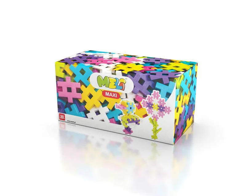 Bloques Meli · Maxi Pastel 50 piezas