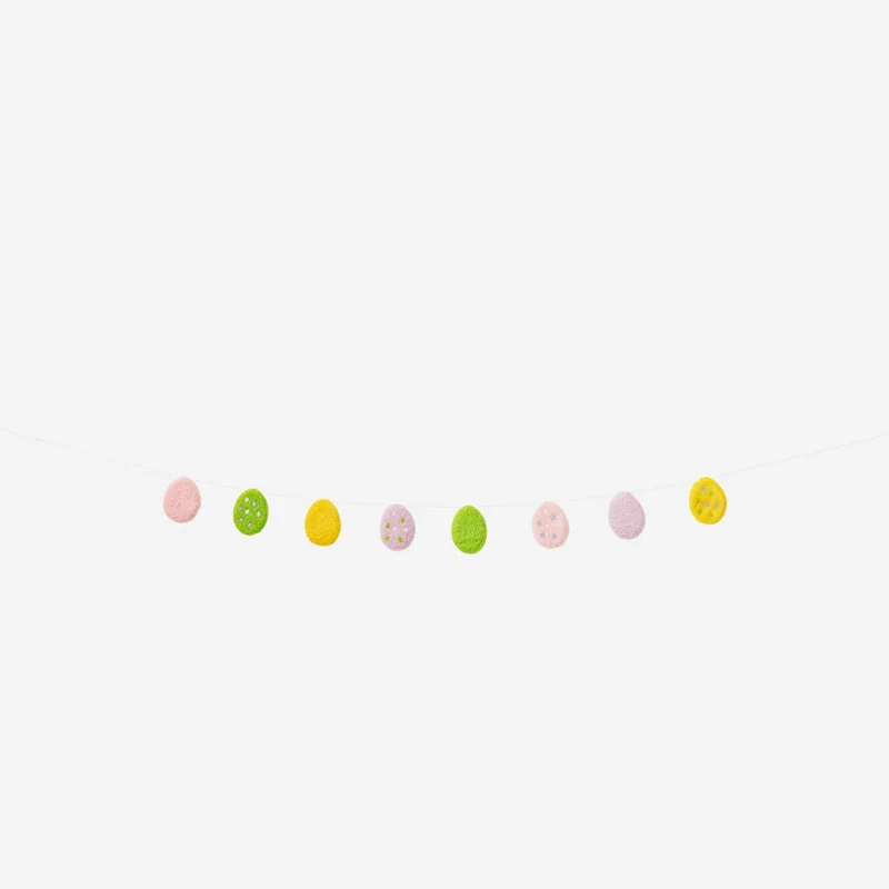 Felt garland with Easter eggs - 120 cm