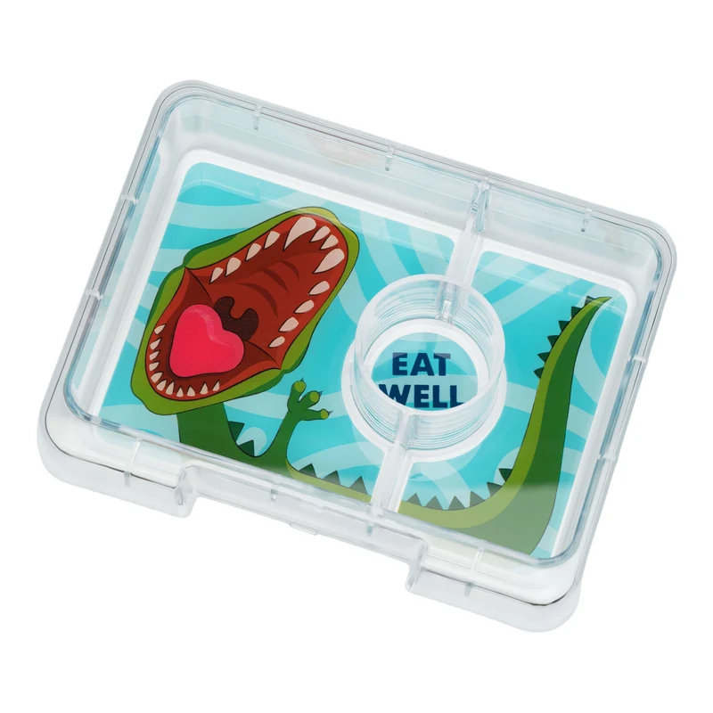 Yumbox Snack 3 compartimentos Green Dinos
