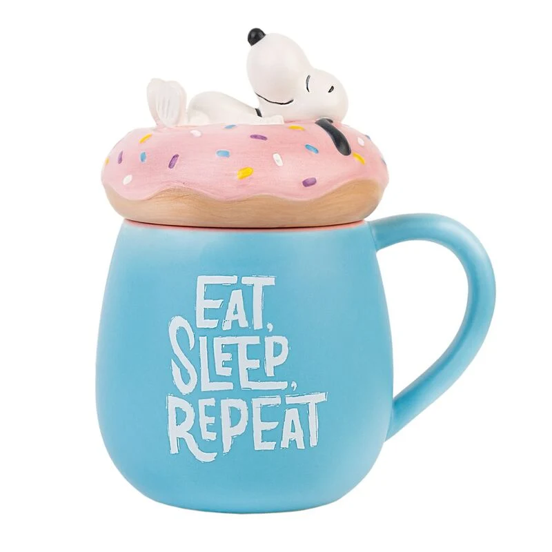 Taza 3D Eat Sleep Repeat - Snoopy 500ml