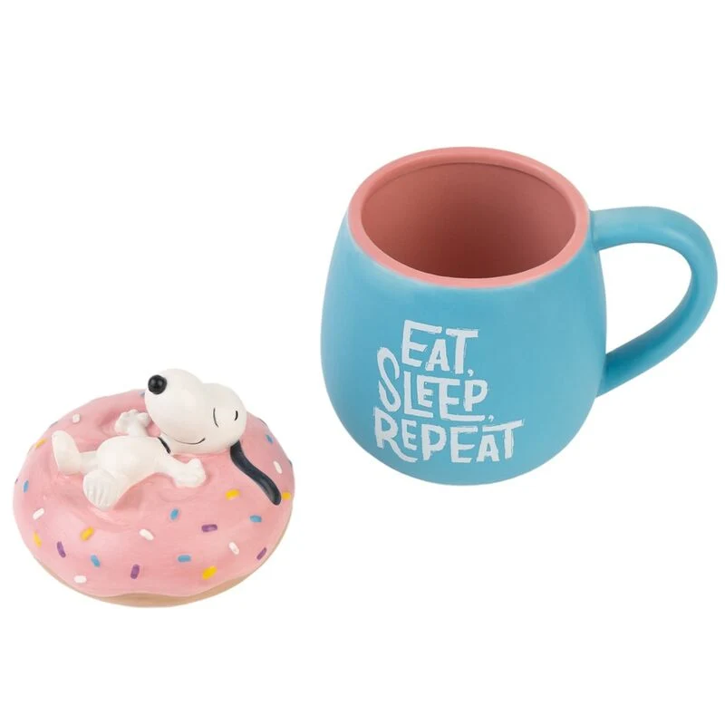 Taza 3D Eat Sleep Repeat - Snoopy 500ml