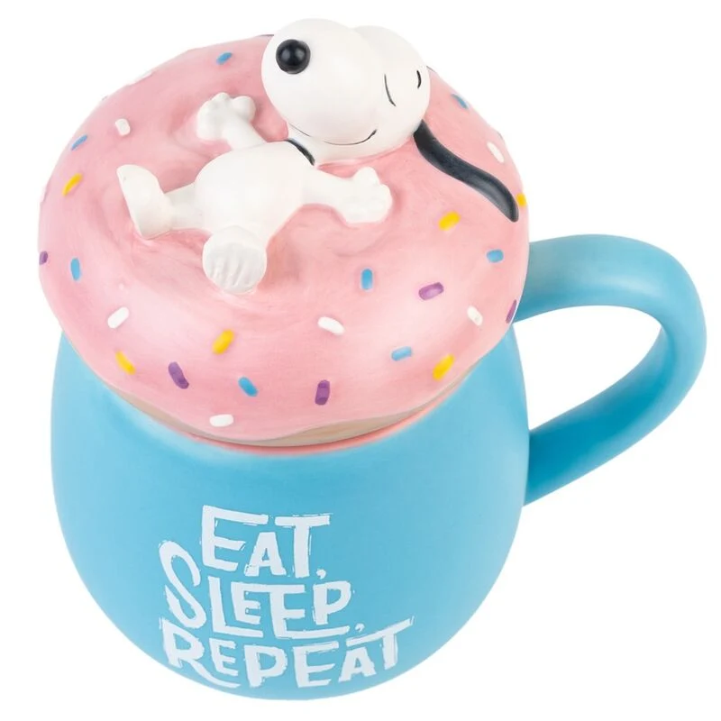 Taza 3D Eat Sleep Repeat - Snoopy 500ml