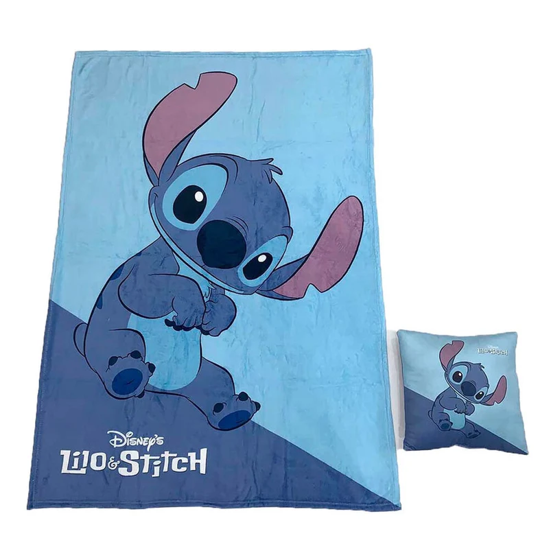 Set Manta Polar y Cojín Stitch - Disney