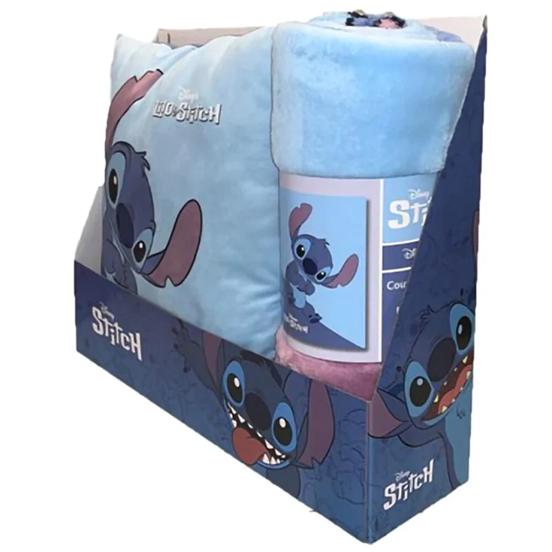 Set Manta Polar y Cojín Stitch - Disney