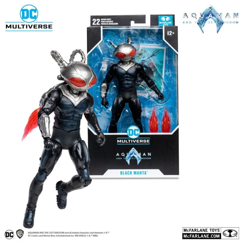 Figura Articulada Black Manta -Aquaman 2 Movie DC Multiverse