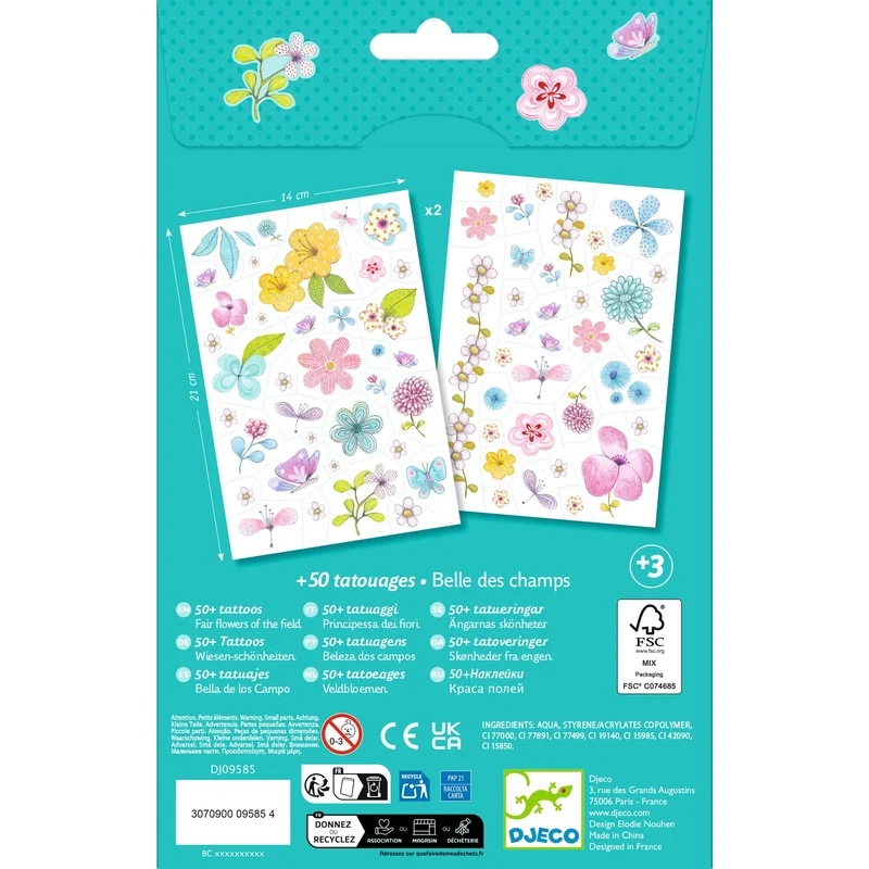 Tatuajes Flores Campestres · DJECO