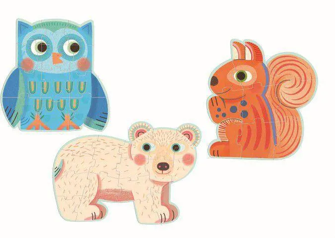 Puzzle Evolutivo en el Bosque · DJECO