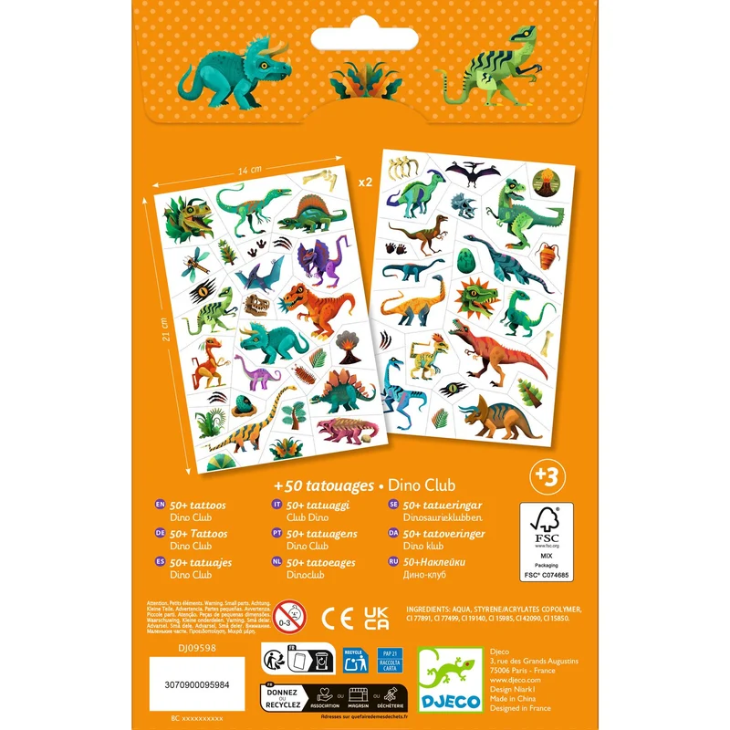 Tatuajes Dino Club · DJECO