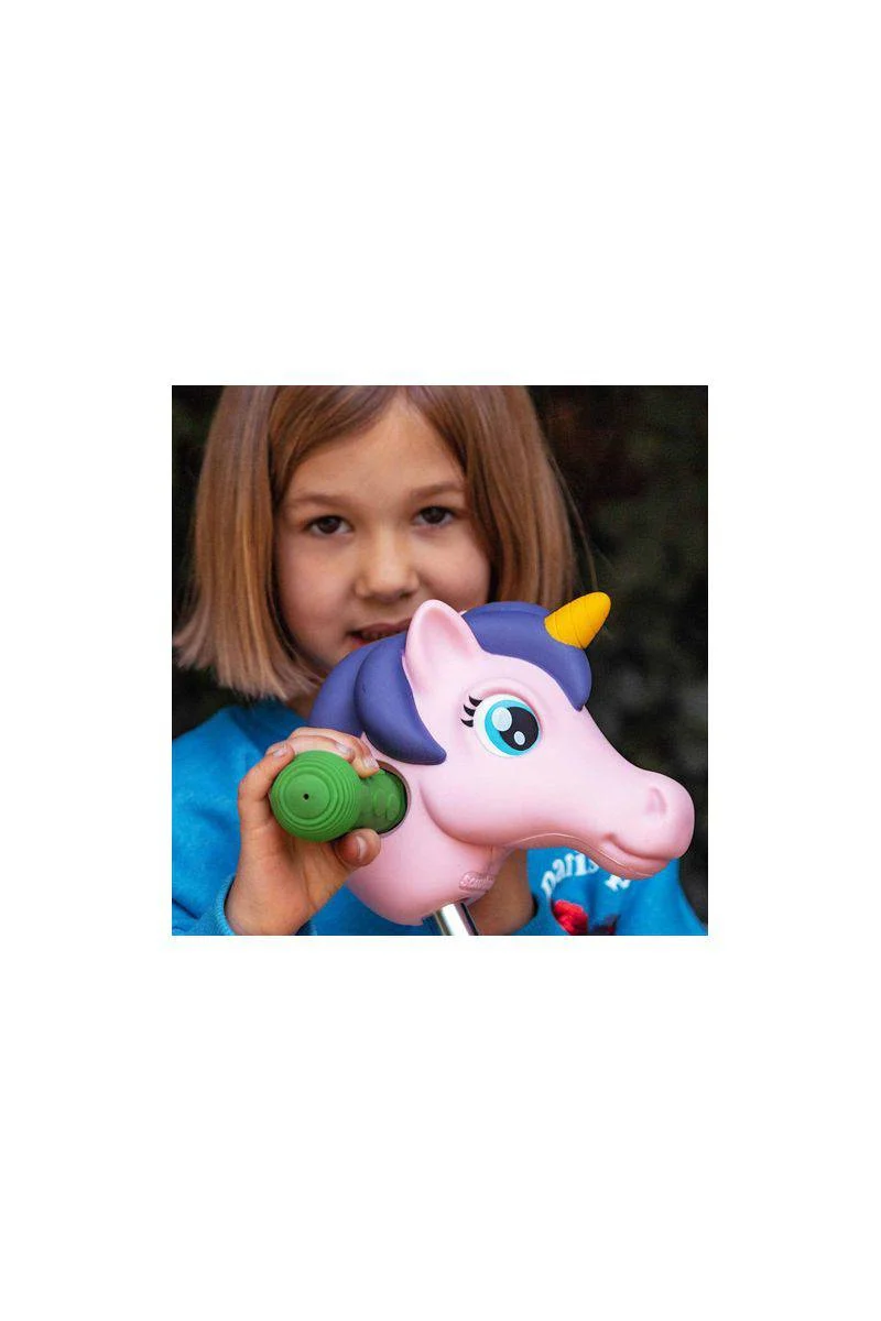 Cabeza Unicornio Rosa y Morado