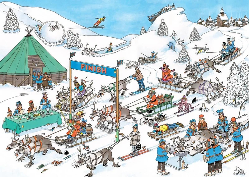 Jan van Haasteren - Reindeer Races (500 pieces)