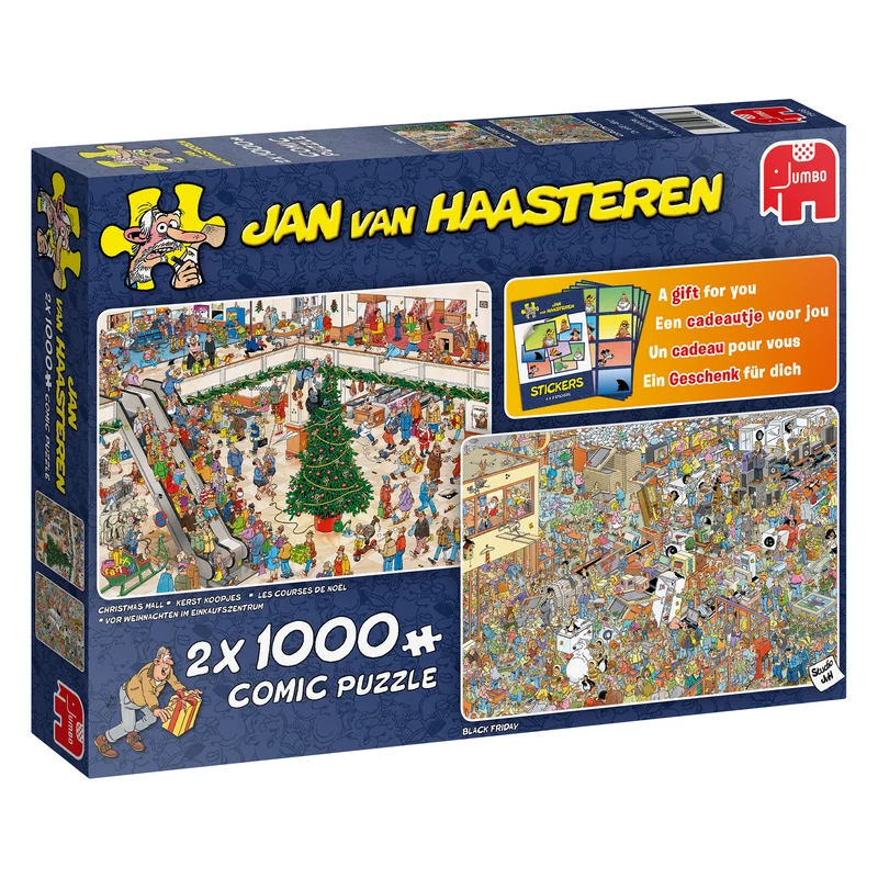 Jan van Haasteren - Holiday Shopping (2x 1000 pieces)