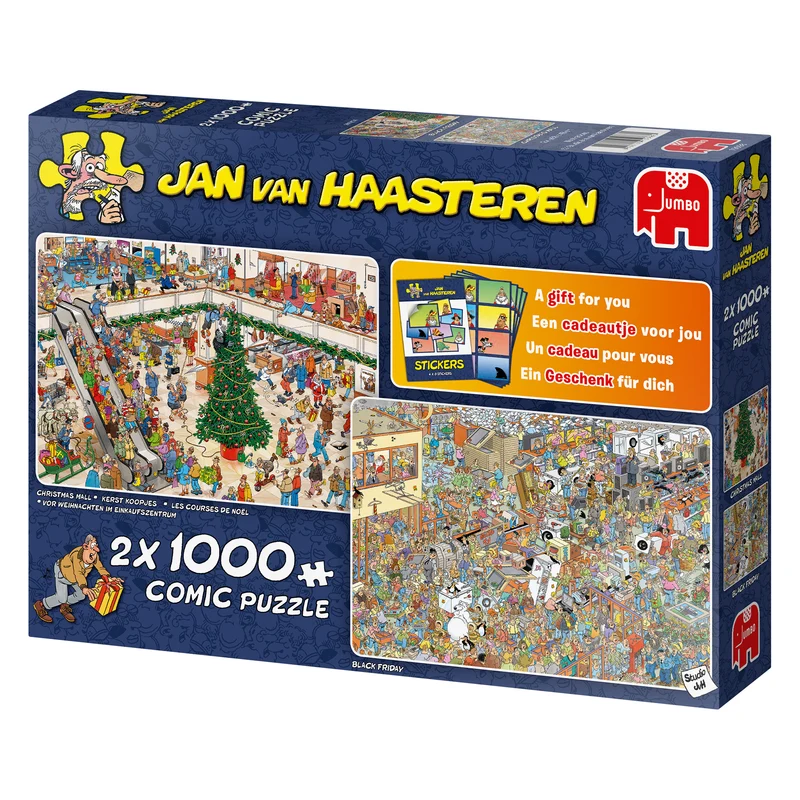 Jan van Haasteren - Holiday Shopping (2x 1000 pieces)