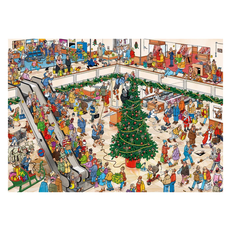 Jan van Haasteren - Holiday Shopping (2x 1000 pieces)