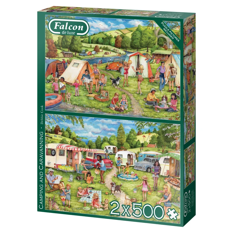 Falcon - Camping and Caravanning (2x500 pieces)