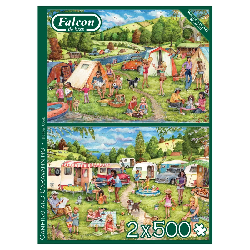 Falcon - Camping and Caravanning (2x500 pieces)