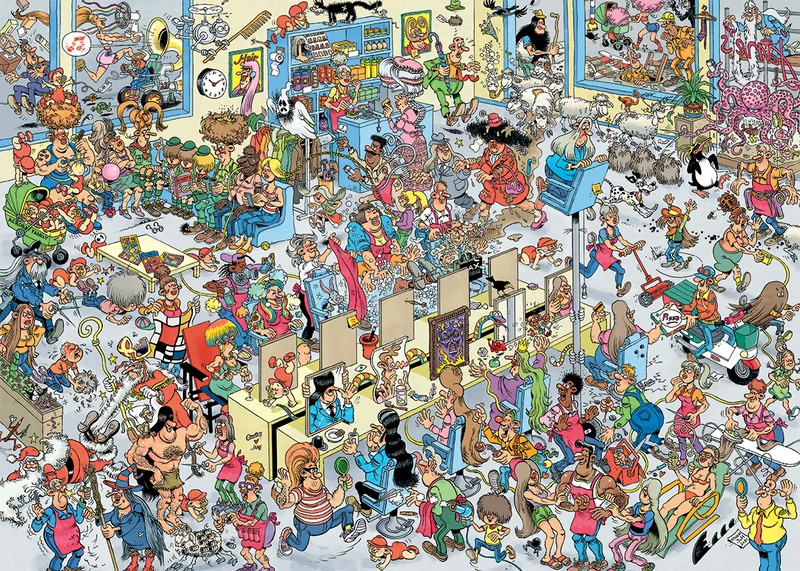 Jan van Haasteren - At the Hairdressers (1000 pieces)
