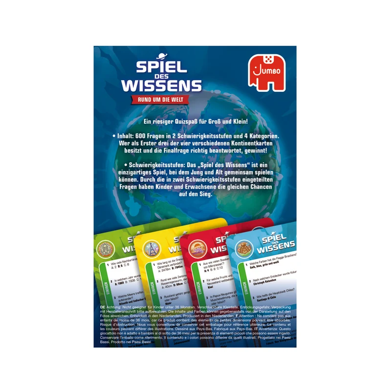 Spiel des Wissens Rund um die Welt Kartenspiel
