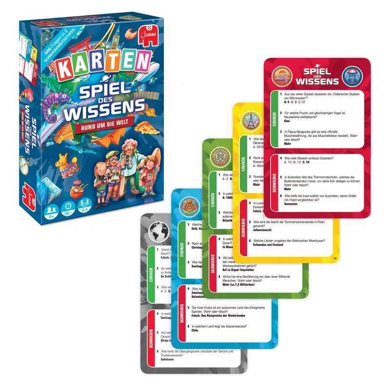 Spiel des Wissens Rund um die Welt Kartenspiel