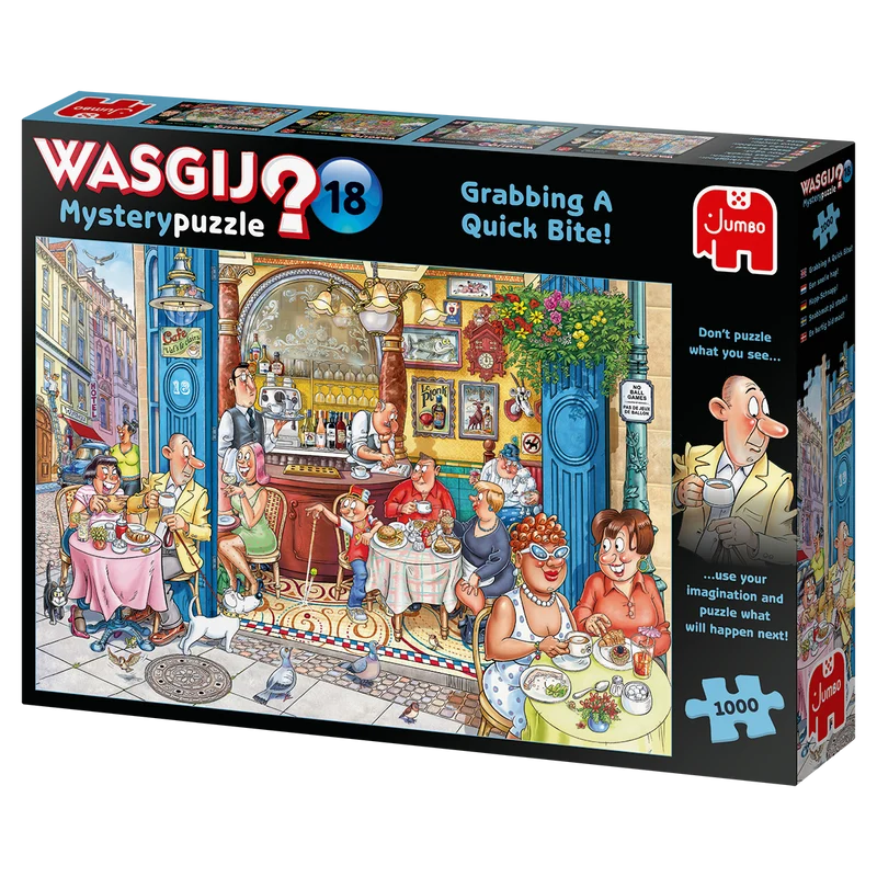Wasgij Mystery 18 - Grabbing a Quick Bite! (1000 pieces)