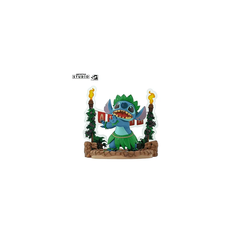 Figura de Stitch Bailando Hula – ¡Aloha Desde el Espacio!